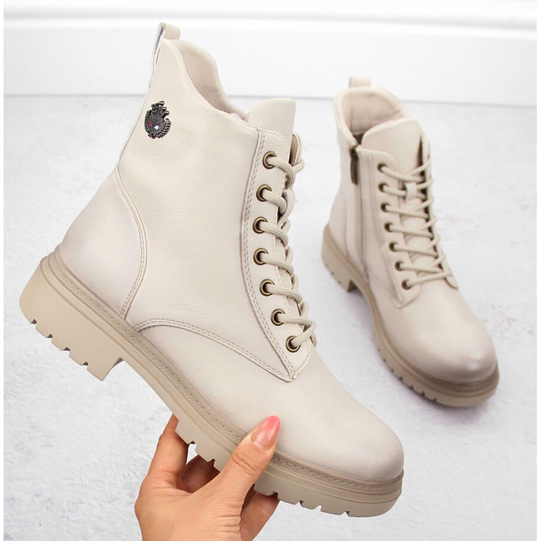 Damisolerade vandringskängor, beige Potocki 12203 1