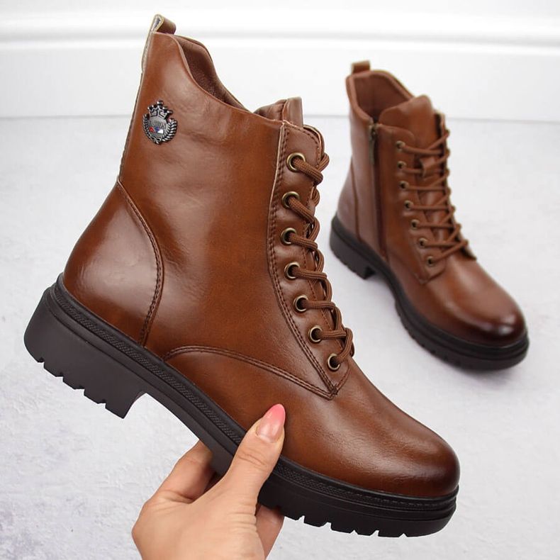 Damisolerade promenadstövlar brun Potocki 12203 1