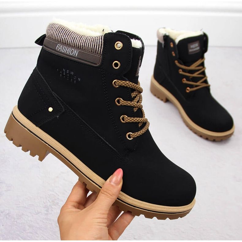 Svarta damstövlar Potocki 97301 1