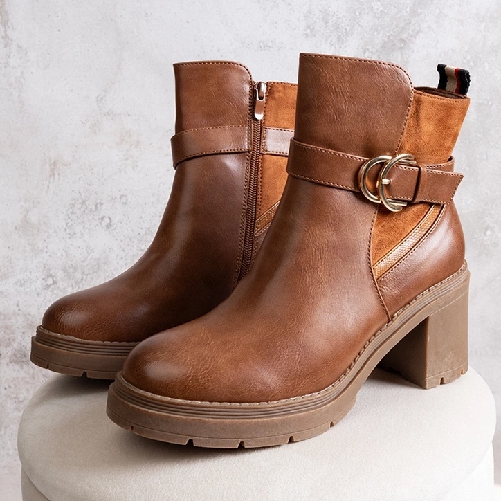 Bruna ankelboots Mirka 1