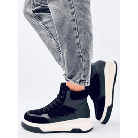 Riess Black high-top sneakers svart 2