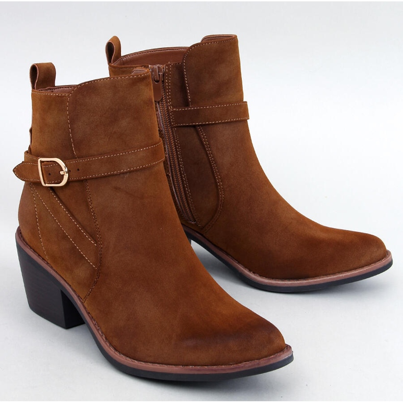 Cnig Camel cowboystövlar med låg klack brun 1