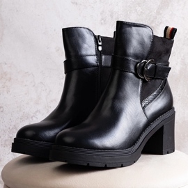 Mirka svarta högklackade stövlar 1