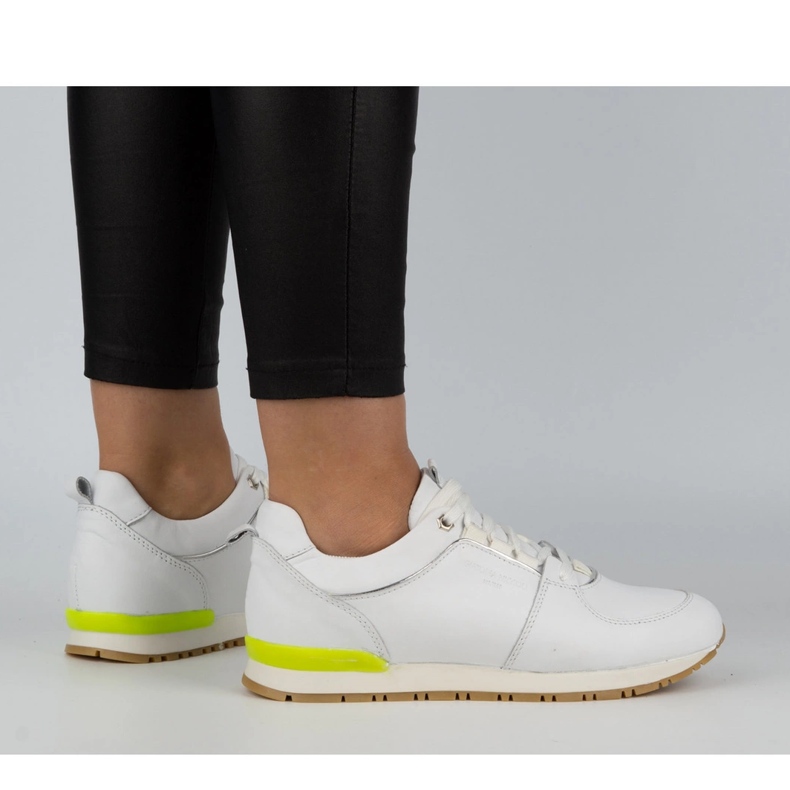 Nik Sportskor dam, läderrankor 05-0784-01, vit 1