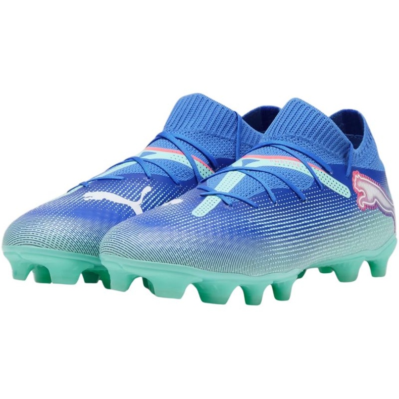 Puma Future 7 Pro FG/AG 107924 01 fotbollsskor blå 2