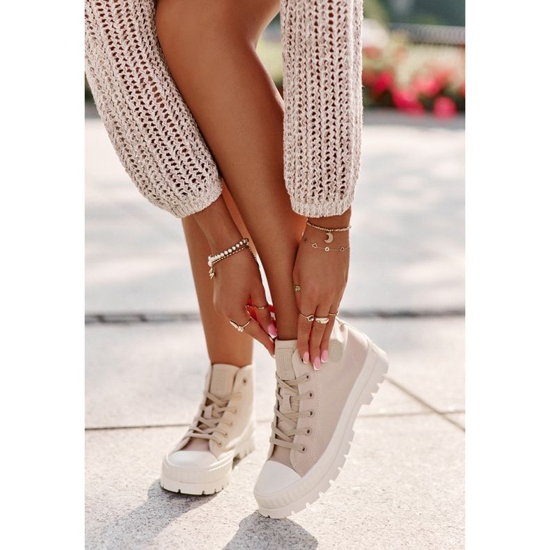 High-top Sneakers dam Big Star OO274006 Beige 2