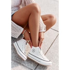 Isolerade damsneakers på Eco Leather Platform Big Star OO274061 Vit 7