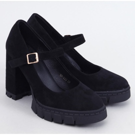 Plattformspumpar med en Dresse Black-rem svart 1