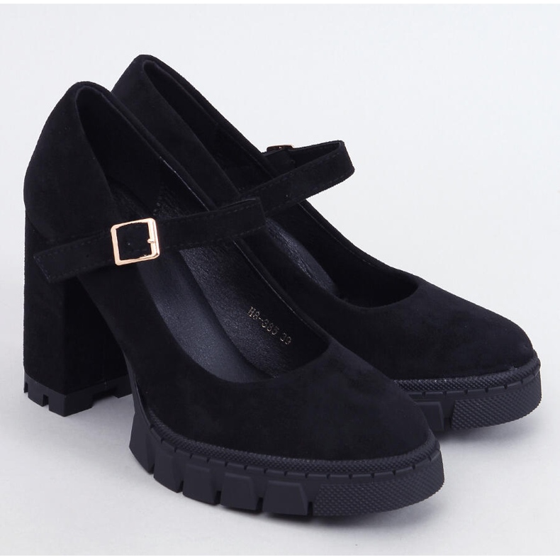 Plattformspumpar med en Dresse Black-rem svart 1