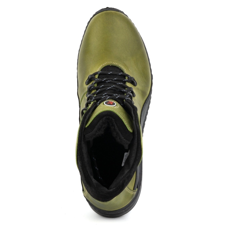 KOMODO Vinterstövlar i läder 903K gröna för män 1