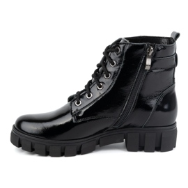 Olivier Skinnstövlar dam, isolerade, 373BB, svartlackerade 1