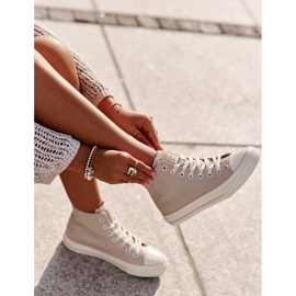 Isolerade sneakers för kvinnor gjorda av ekologiskt läder Rosa Big Star OO274933 6