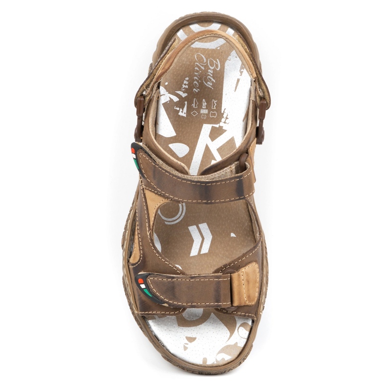 Mateos Lädersandaler herr för föraren 362MA brun 3