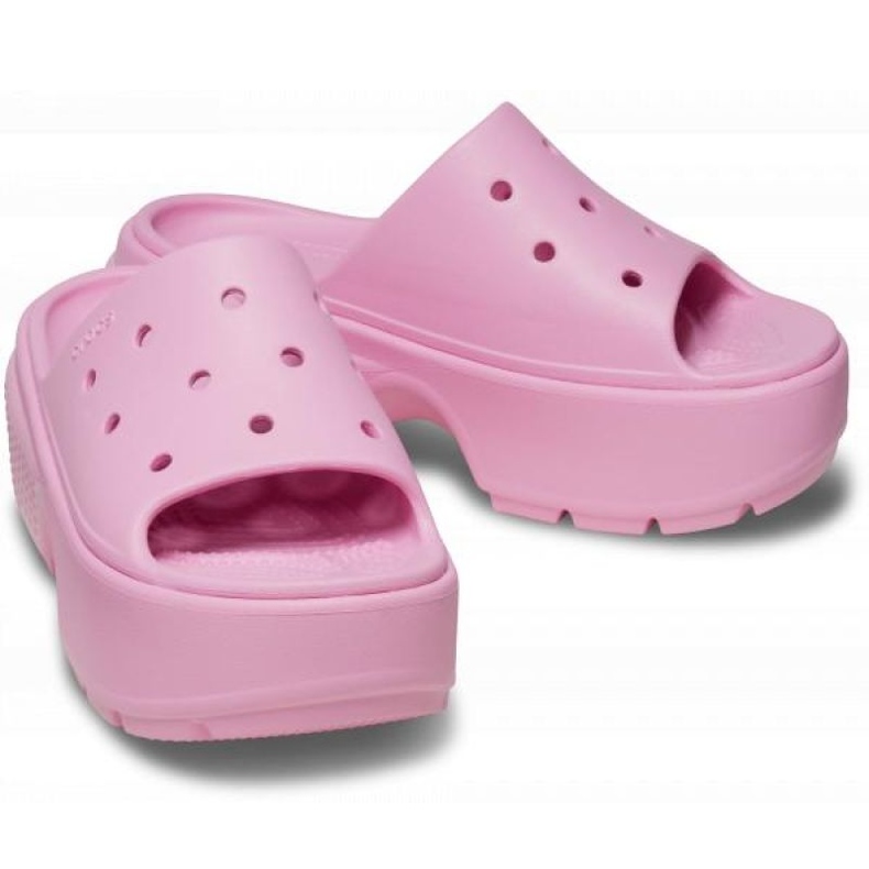 Crocs Stomp Slide 209346-6WY flip flops rosa 1
