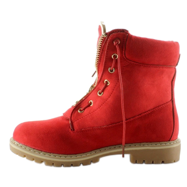 Balmanskor i mocka slät röd NC50 Röd 1