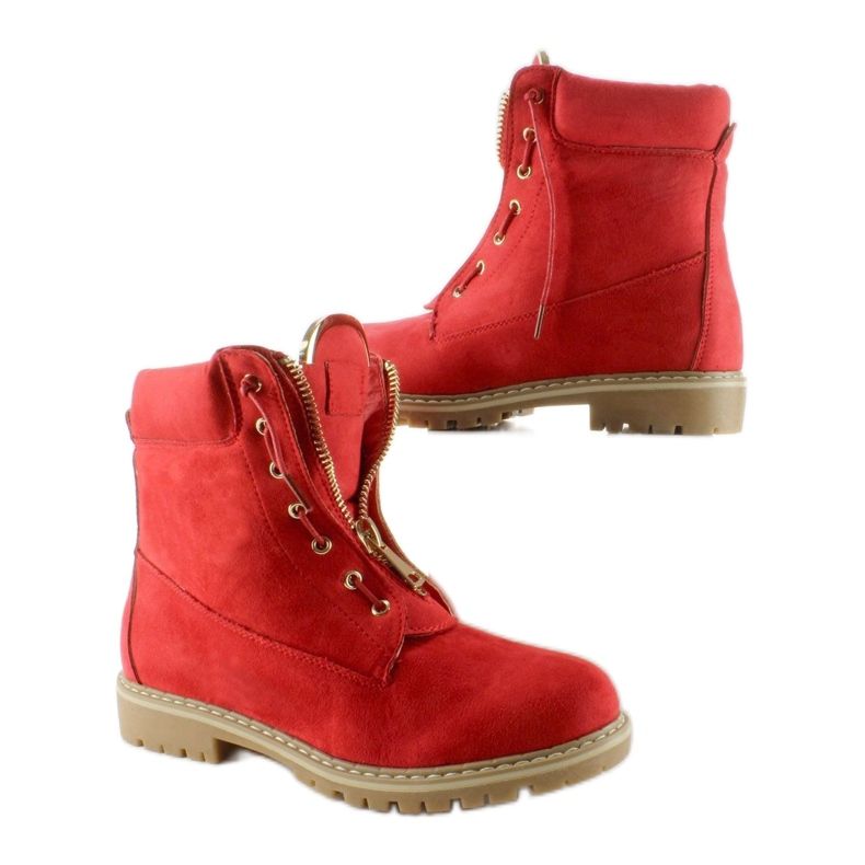 Balmanskor i mocka slät röd NC50 Röd 2