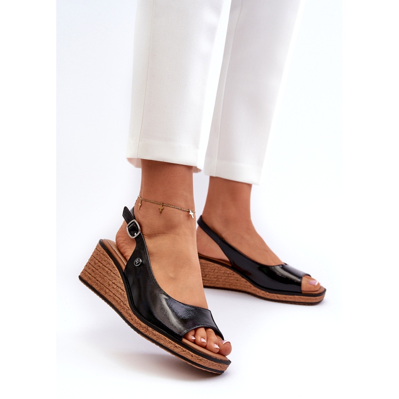 Dampatentsandaler Sergio Leone SK301 Svart 1