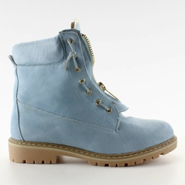 Blå mocka balman skor NC50 L. Blå 1