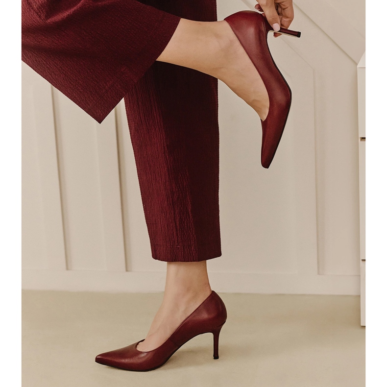 Marco Shoes Eleva höga klackar röd 1