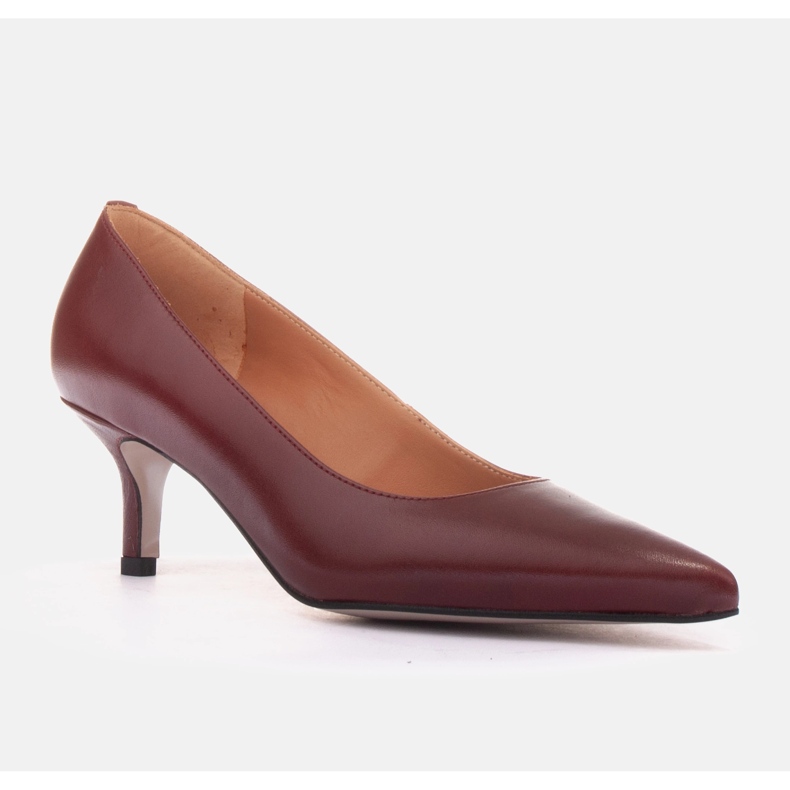 Marco Shoes Klassiska höga klackar röd 1