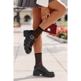 Damlackskor med spänne, Black Plikuria svart 2