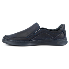 Antex Herrskor slip-on läder slip-on 216gt marinblå 1