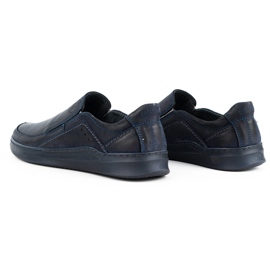 Antex Herrskor slip-on läder slip-on 216gt marinblå 4