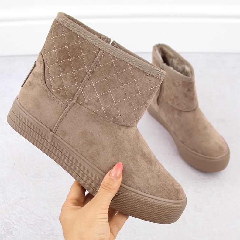 Mukluk snöstövlar för kvinnor, beige Big Star OO274A524 1