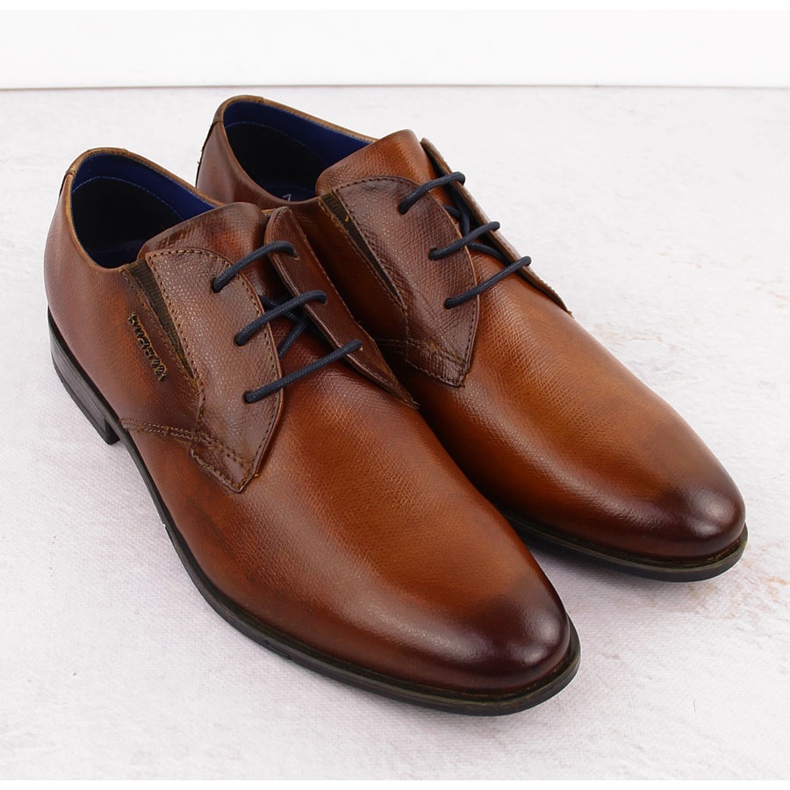 Herrskor i läder, bruna, Bugatti OO153267 2