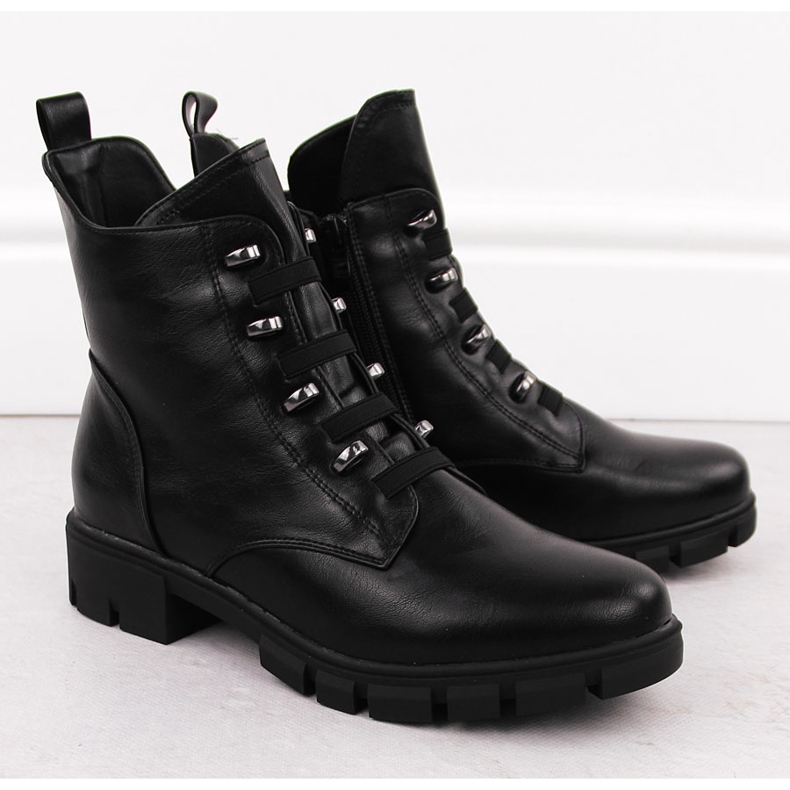 M. DASZYŃSKI Isolerade svarta arbetsstövlar för kvinnor M.Daszyński MR23123 2