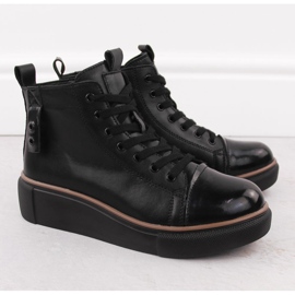 Damläder, isolerade svarta stövlar T.Sokolski Z24-218 2