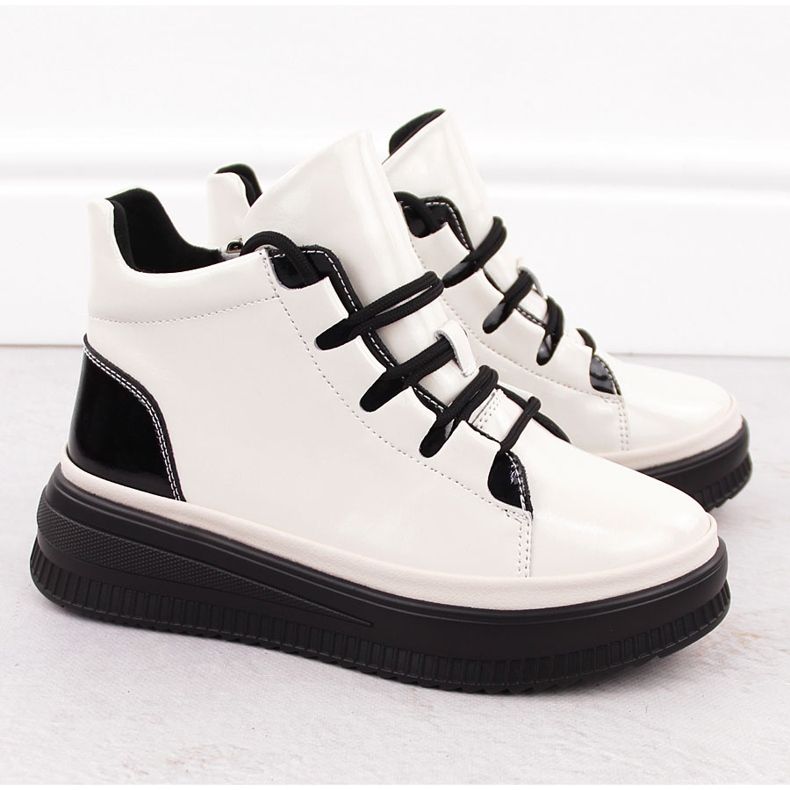 Damisolerade lackstövlar Ekri Artiker 55C1043 beige 2