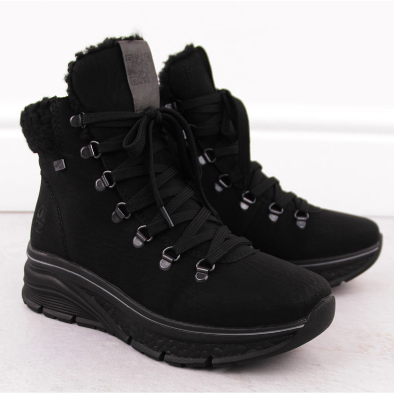 Vattentäta damstövlar, svarta Rieker 48034-00 2