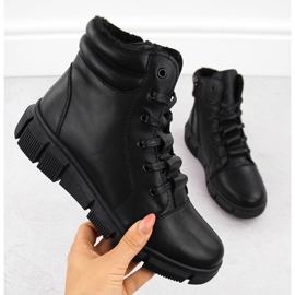 Skinnstövlar för dam på plattform, svarta, T.Sokolski Z24-335 1