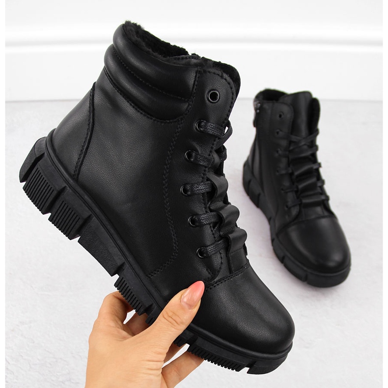 Skinnstövlar för dam på plattform, svarta, T.Sokolski Z24-335 1