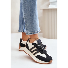 Sneakers för kvinnor, Sportskor på plattformen, Svart Thari 2