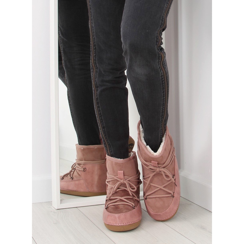 Månrosa snöstövlar HW9500 rosa 2