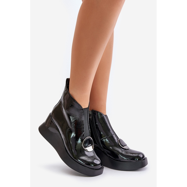 S.Barski Patent kilstövlar isolerade D&amp;A MR880-136 Svart 1