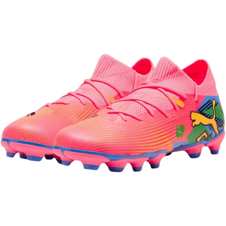 Puma Future 7 Match Njr FG/AG 107841 01 fotbollsskor rosa 3