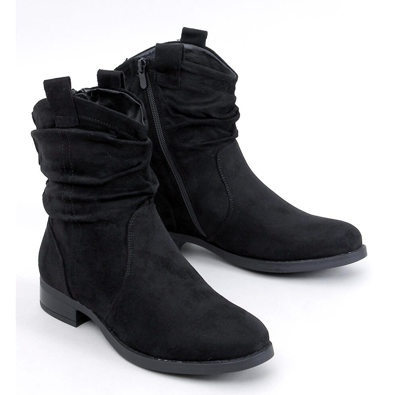 Klassiska platta ankelboots Wonger Black svart 1