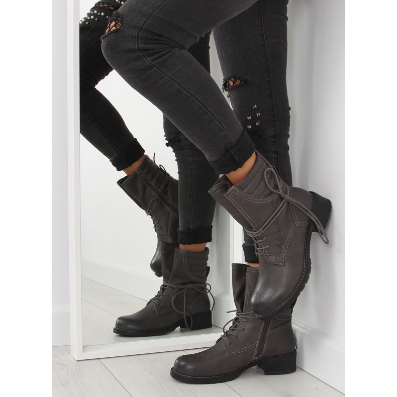 Grå stövlar grå 9560 Grå 1