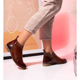 BUTDAM Aurora brunt läder Btz höststövlar 1