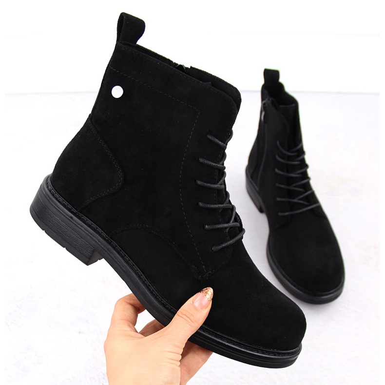 Svarta mockastövlar för kvinnor från Sergio Leone BT590 1