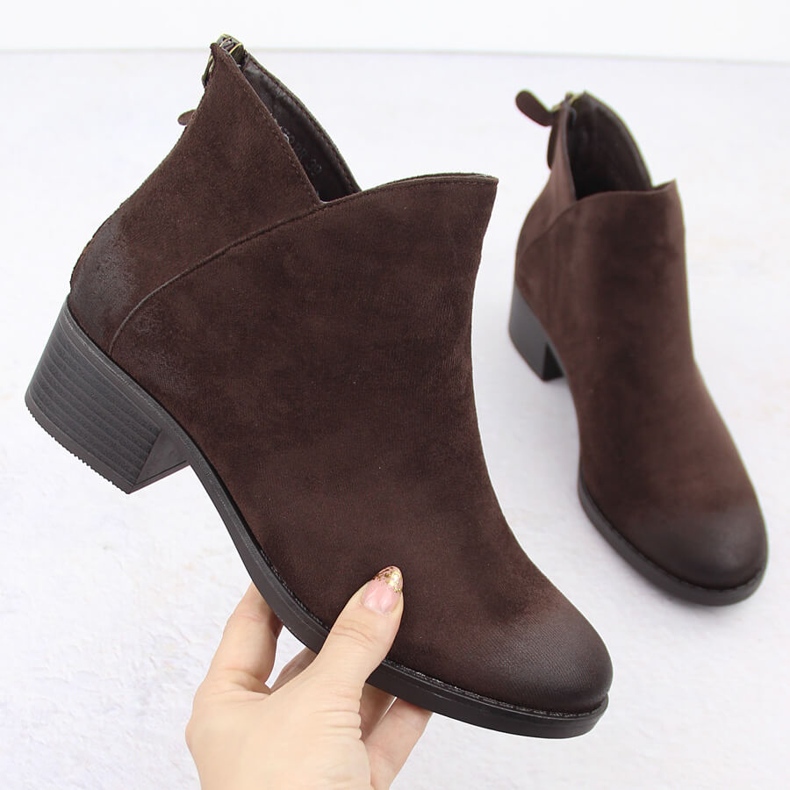 Bruna isolerade ankelboots för kvinnor Potocki 12472 1