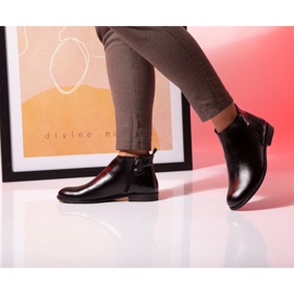 BUTDAM Btz Aurora höststövlar med platt klack i svart läder 2