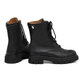 Svarta läderväskor för kvinnor Butdam WOR1 1