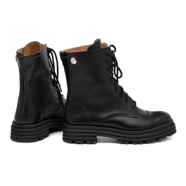 Svarta läderväskor för kvinnor Butdam WOR1 1