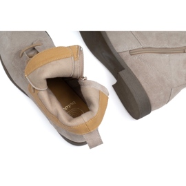 BUTDAM Snörstövlar i läder för dam Trw, beige 1