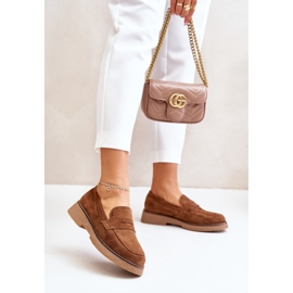 Klassiska dammockasiner i ekomocka, brun Belania 2