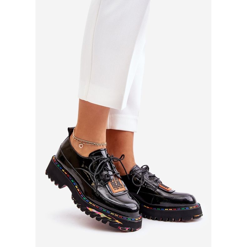 Damskor med snörning Artiker 55C0499 Svart 1